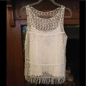Crocheted Ralph Lauren top. Fully line gorgeous!